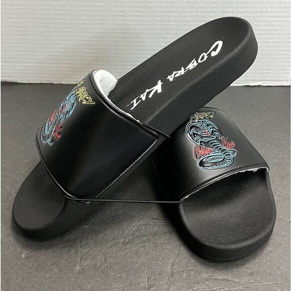 Champion x Cobra Kai No Mercy IPO Slide Sandals Black Men Size 13M main image 4